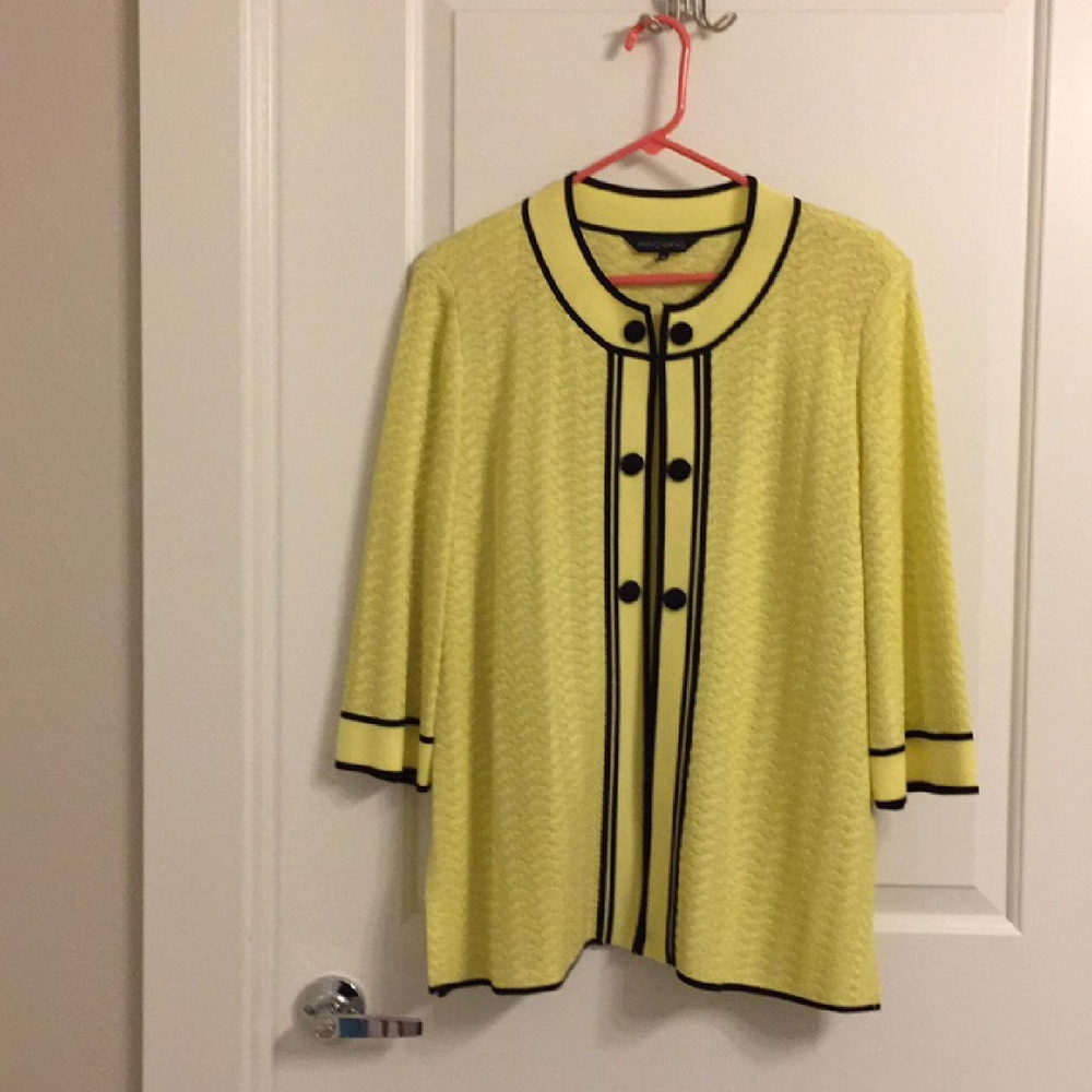 Ming Wang Yellow Suit Jacket